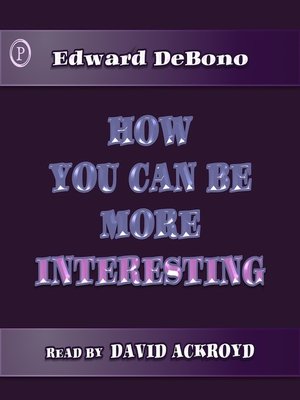 cover image of How You Can Be More Interesting